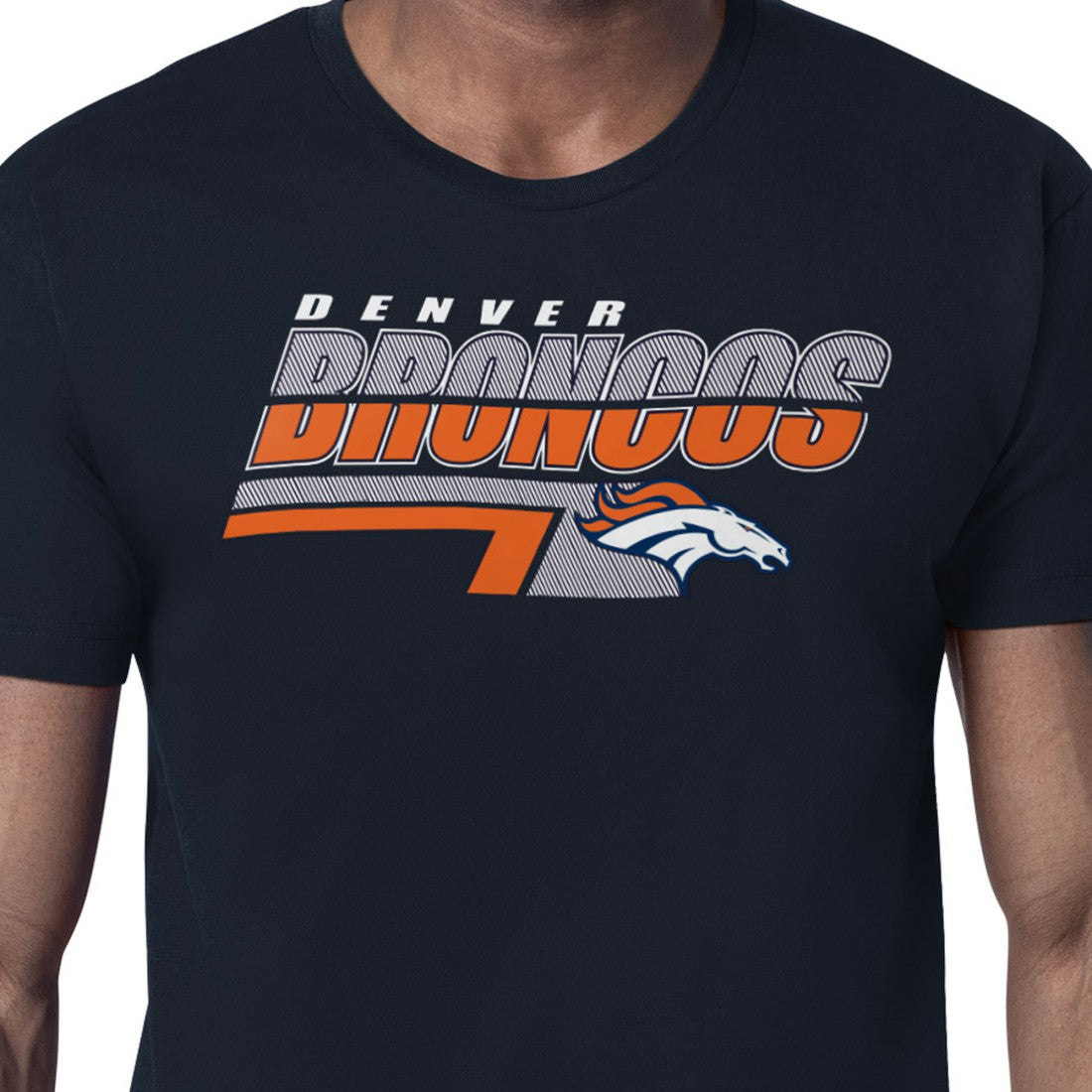 Starter Logo Push Graphic T-Shirt - Denver Broncos