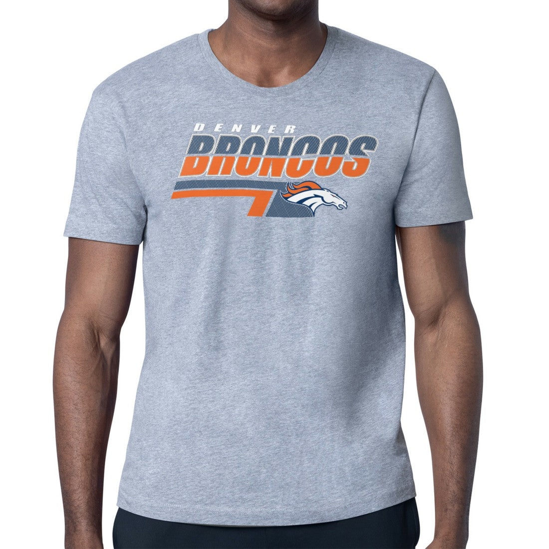 Starter Logo Push Graphic T-Shirt - Denver Broncos