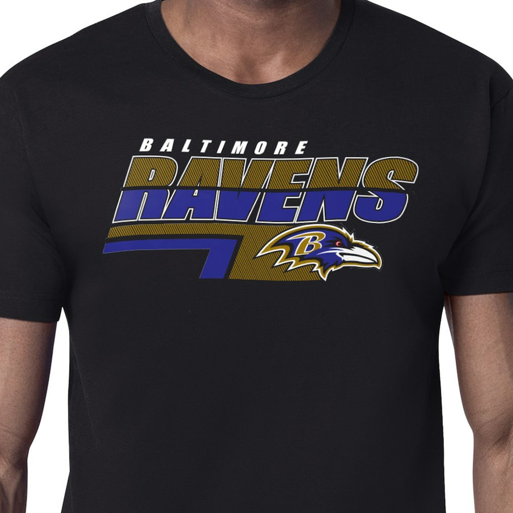 Starter Logo Push Graphic T-Shirt - Baltimore Ravens