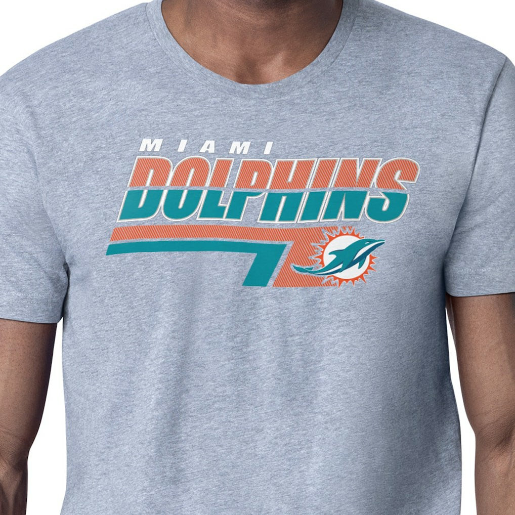 Starter Logo Push Graphic T-Shirt - Miami Dolphins
