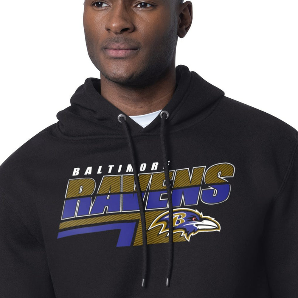 Starter Logo Push Graphic Hoodie - Baltimore Ravens