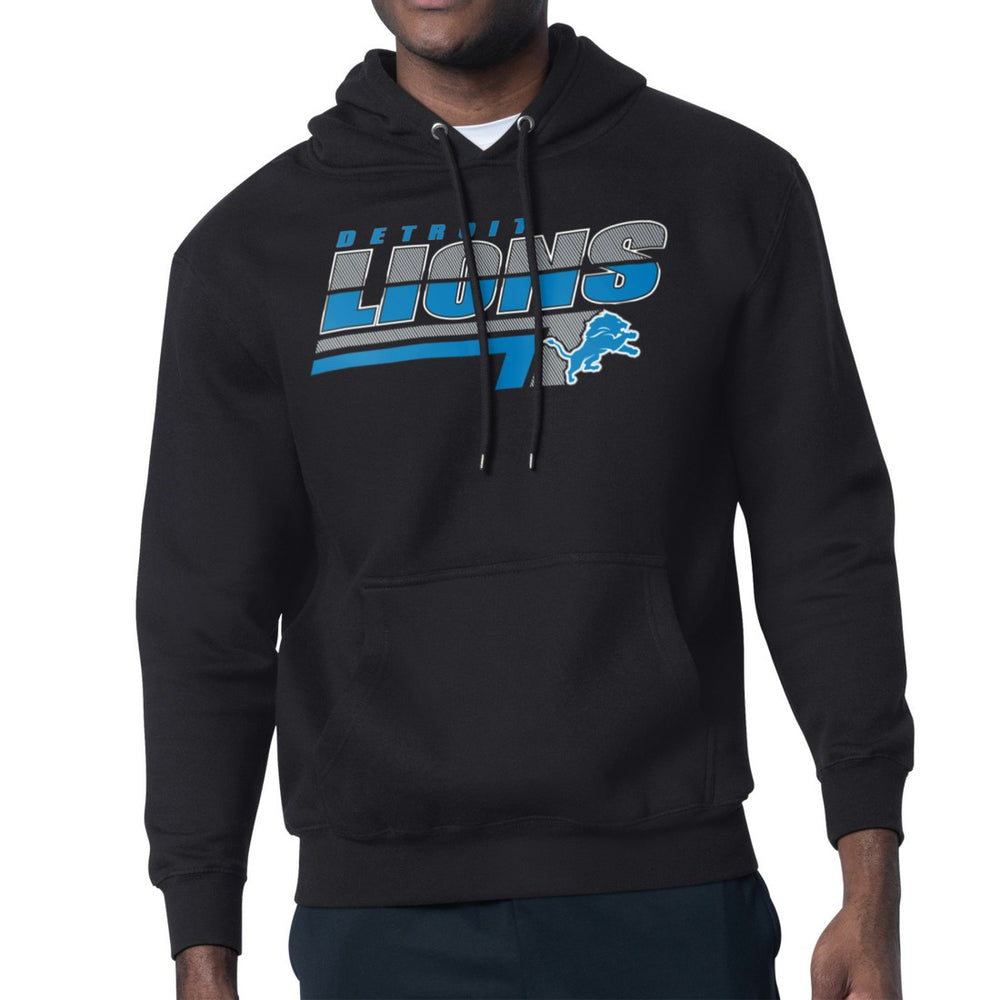 Starter Logo Push Graphic Hoodie - Detroit Lions