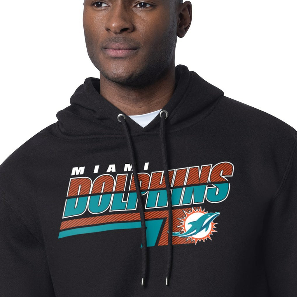 Starter Logo Push Graphic Hoodie - Miami Dolphins