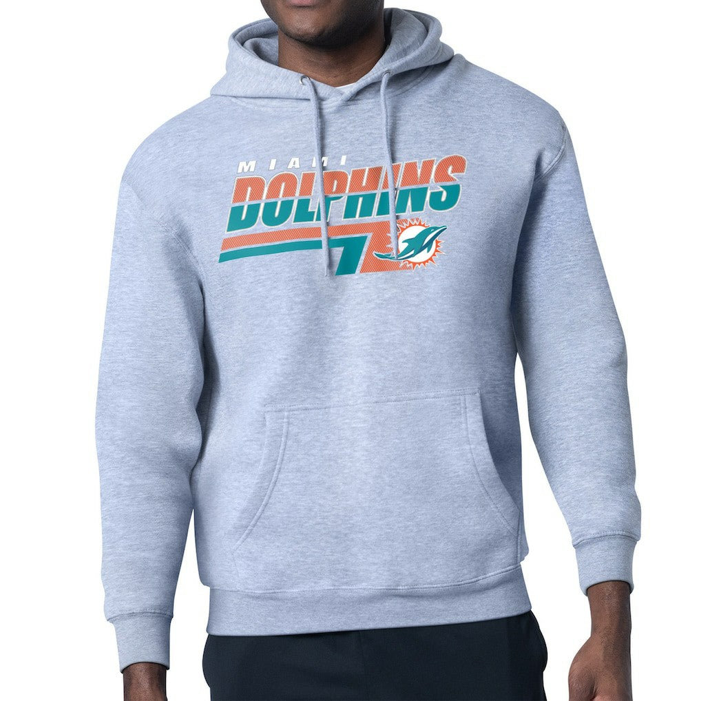Starter Logo Push Graphic Hoodie - Miami Dolphins