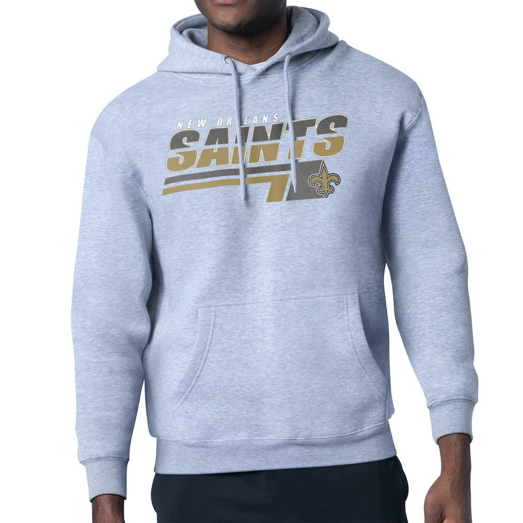 Starter Logo Push Graphic Hoodie - New Orleans Saints