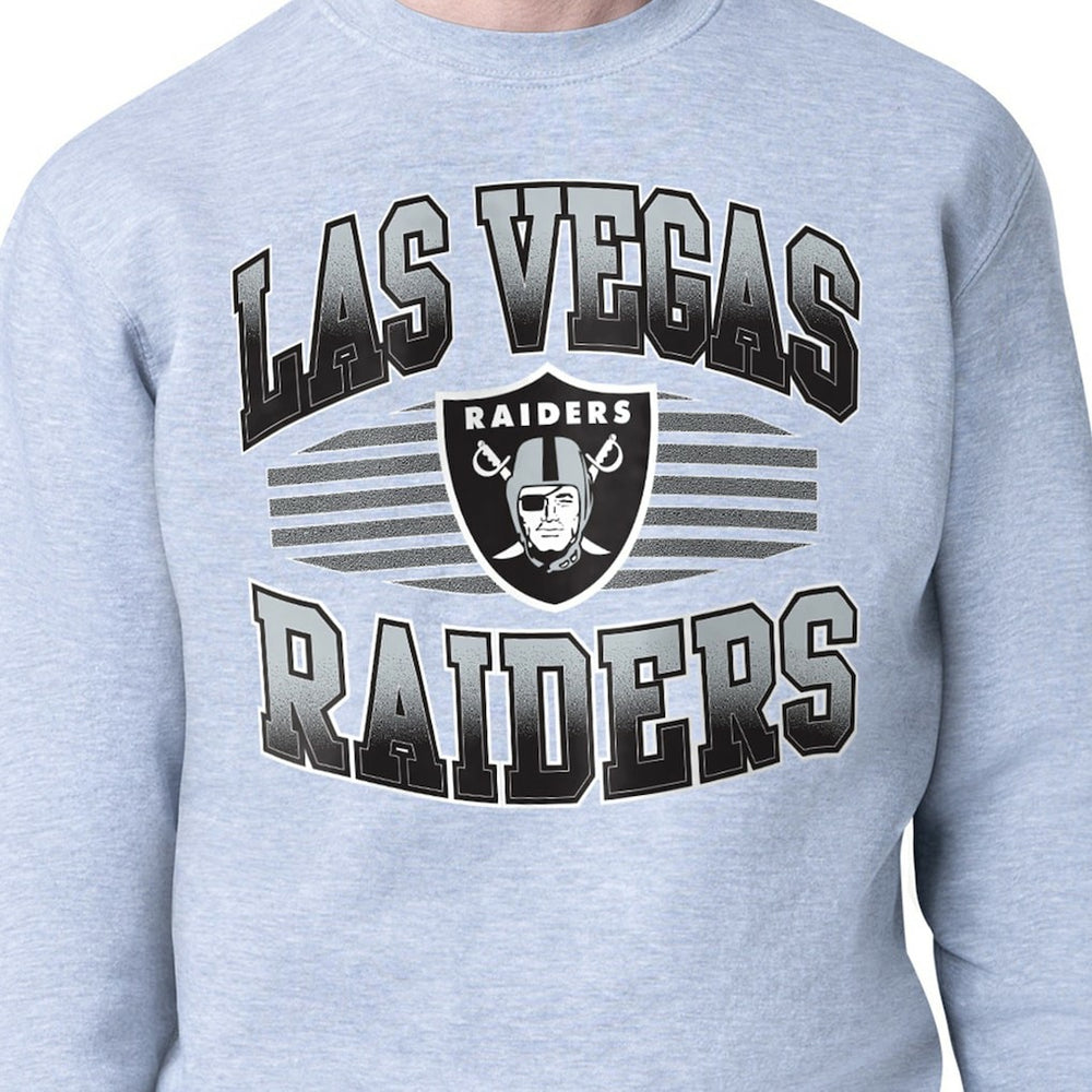 Starter Team Grit Graphic Fleece Pullover Sweatshirt - Las Vegas Raiders