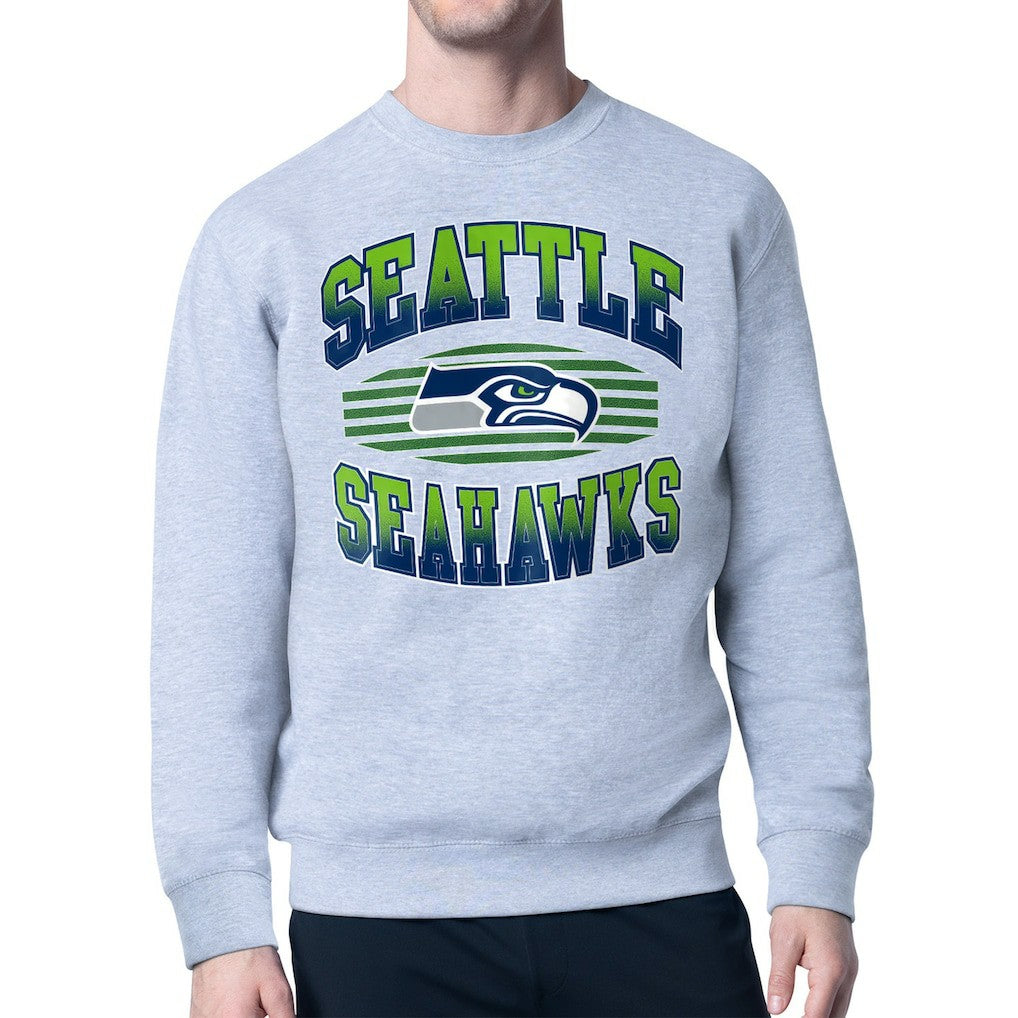 Starter Team Grit Graphic Fleece Pullover Sweatshirt - Seattle Seahawks