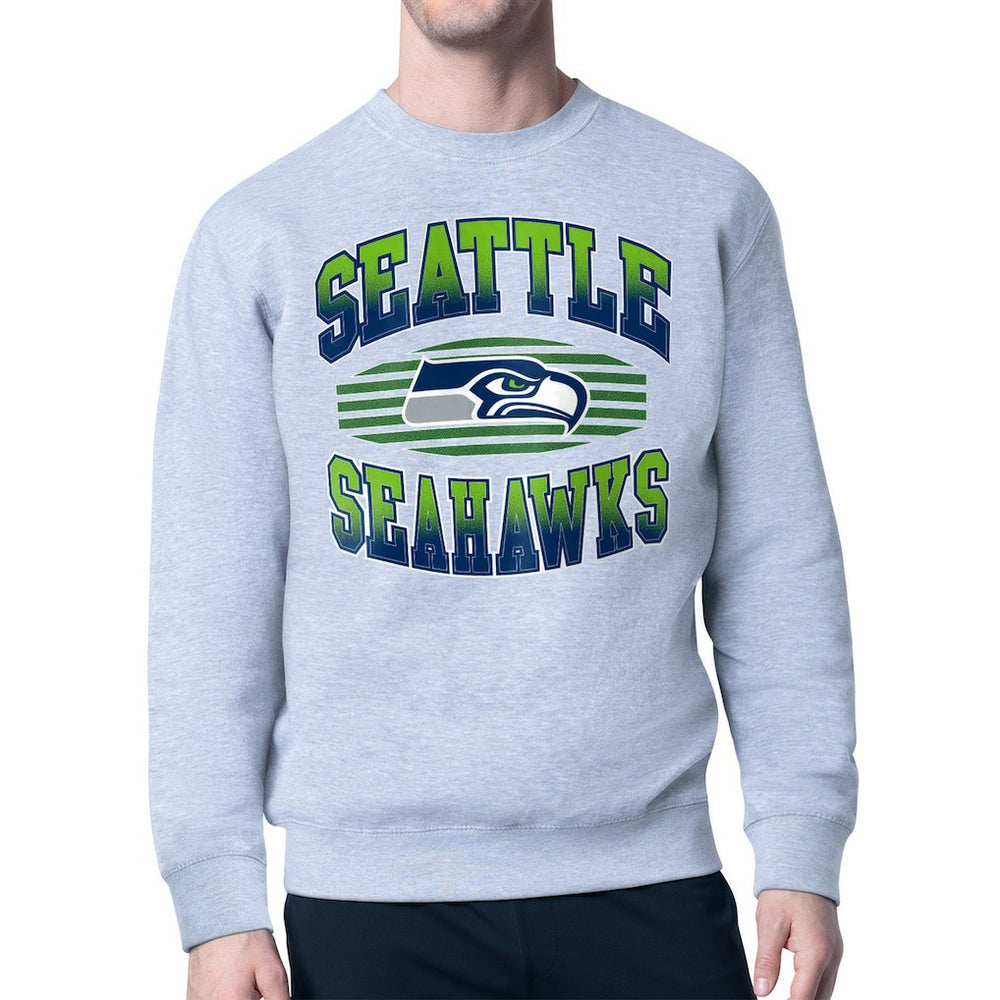 Starter Team Grit Graphic Fleece Pullover Sweatshirt - Seattle Seahawks