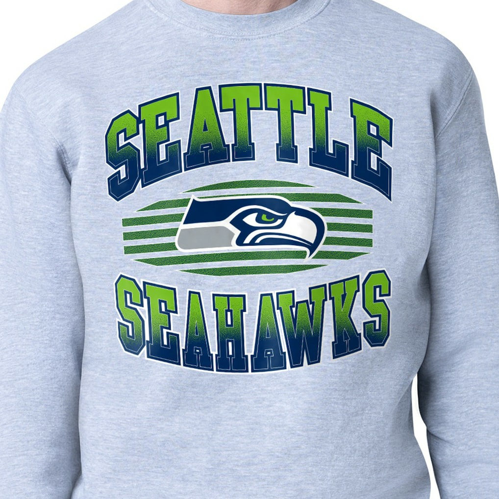 Starter Team Grit Graphic Fleece Pullover Sweatshirt - Seattle Seahawks