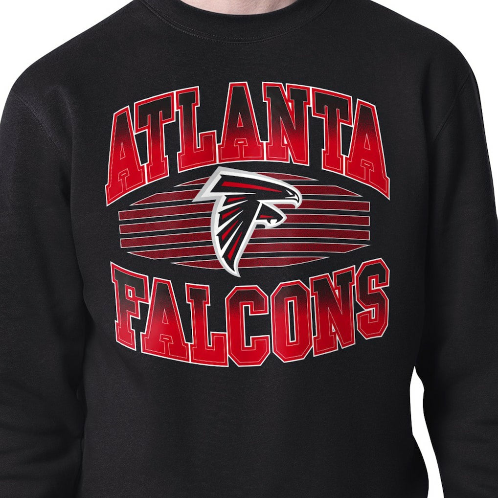 Starter Team Grit Graphic Fleece Pullover Sweatshirt - Atlanta Falcons