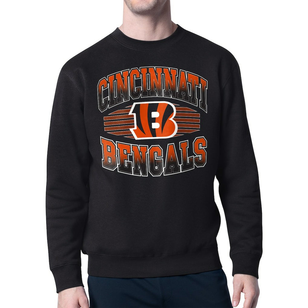Starter Team Grit Graphic Fleece Pullover Sweatshirt - Cincinnati Bengals