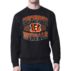 Starter Team Grit Graphic Fleece Pullover Sweatshirt - Cincinnati Bengals