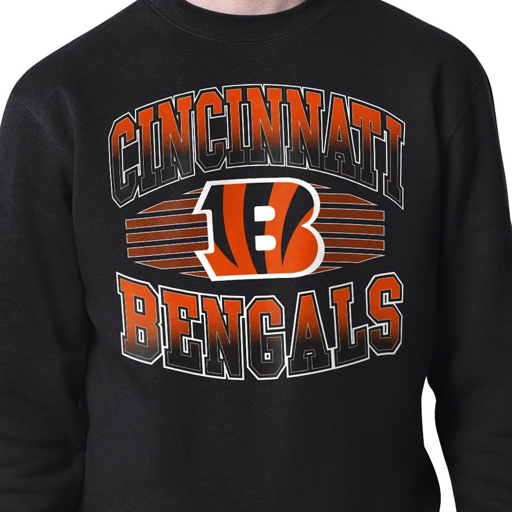 Starter Team Grit Graphic Fleece Pullover Sweatshirt - Cincinnati Bengals