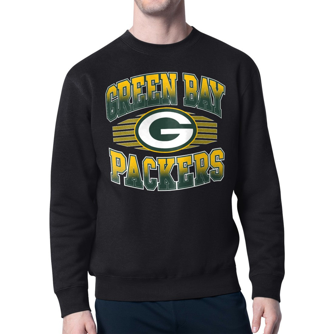 Starter Team Grit Graphic Fleece Pullover Sweatshirt - Green Bay Packers