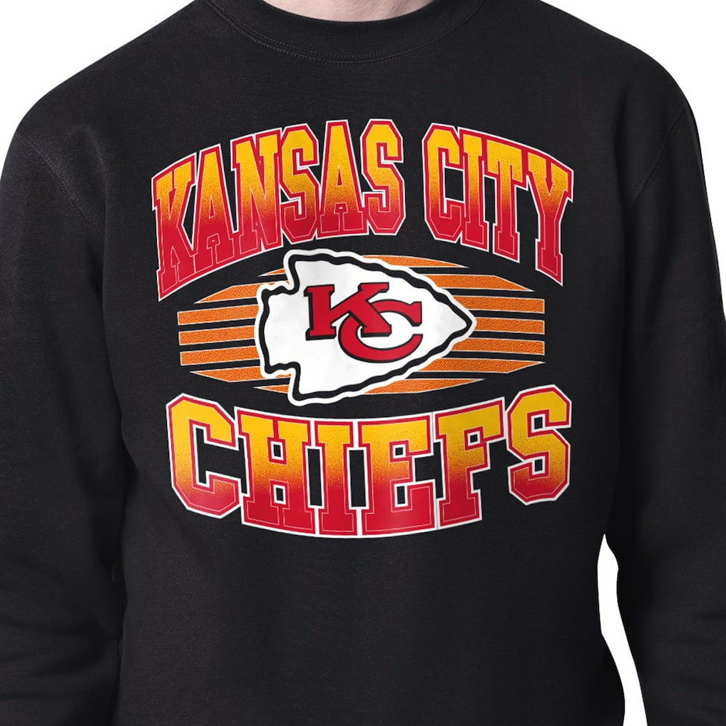 Starter Team Grit Graphic Fleece Pullover Sweatshirt - Kansas City Chiefs