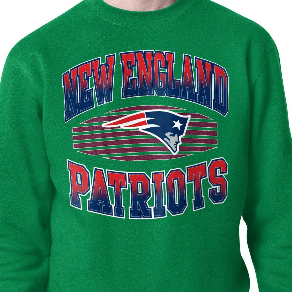 Starter Team Grit Graphic Fleece Pullover Sweatshirt - New England Patriots