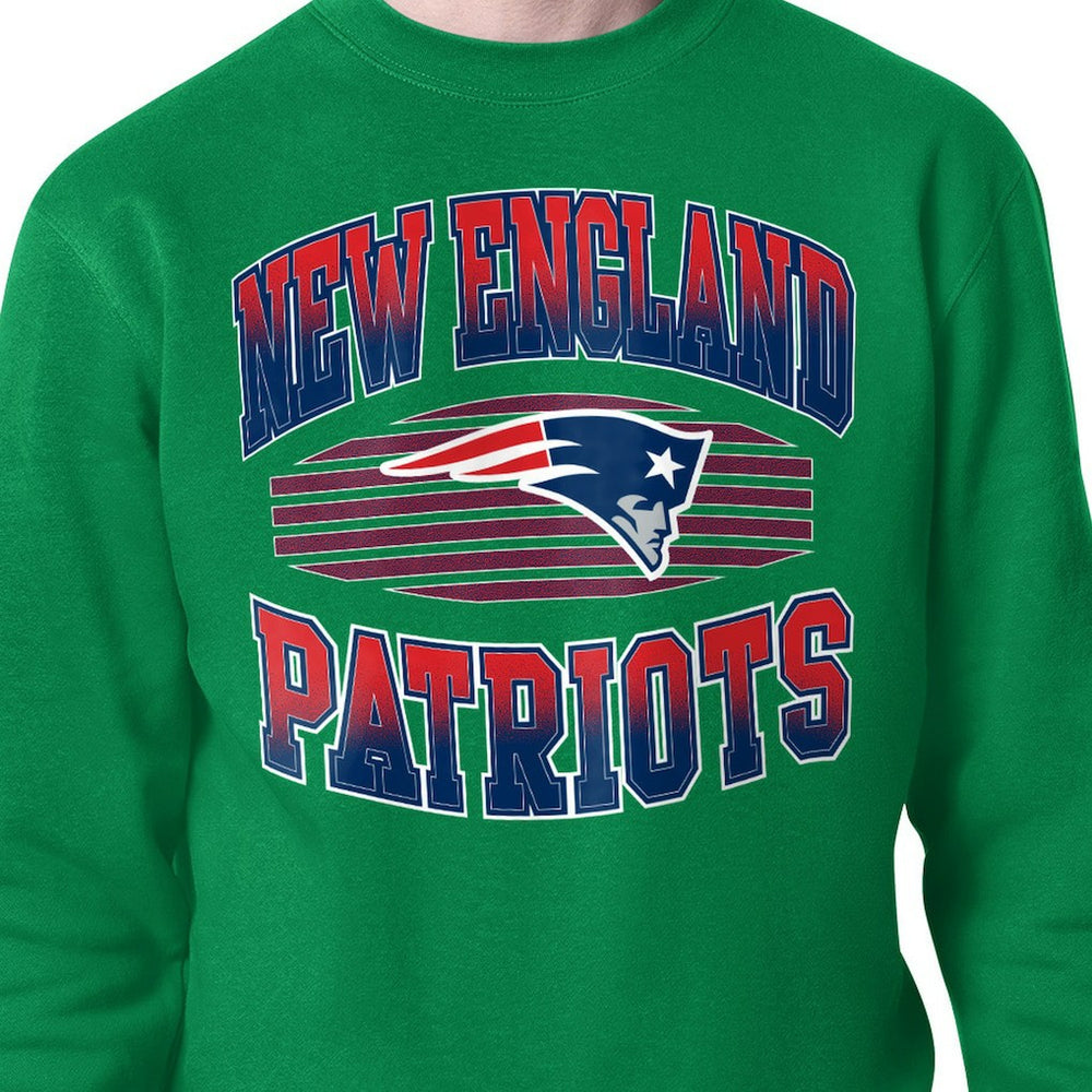 Starter Team Grit Graphic Fleece Pullover Sweatshirt - New England Patriots