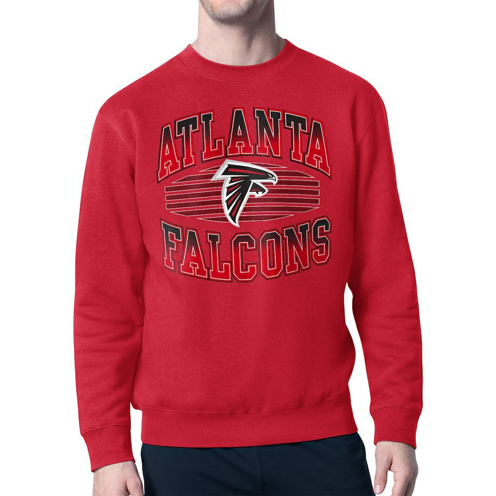 Starter Team Grit Graphic Fleece Pullover Sweatshirt - Atlanta Falcons