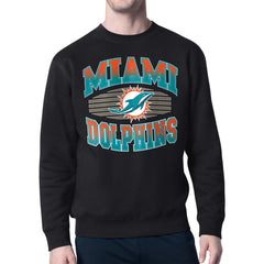 Starter Team Grit Graphic Fleece Pullover Sweatshirt - Miami Dolphins
