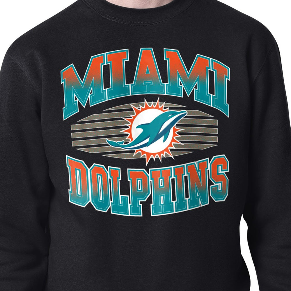 Starter Team Grit Graphic Fleece Pullover Sweatshirt - Miami Dolphins