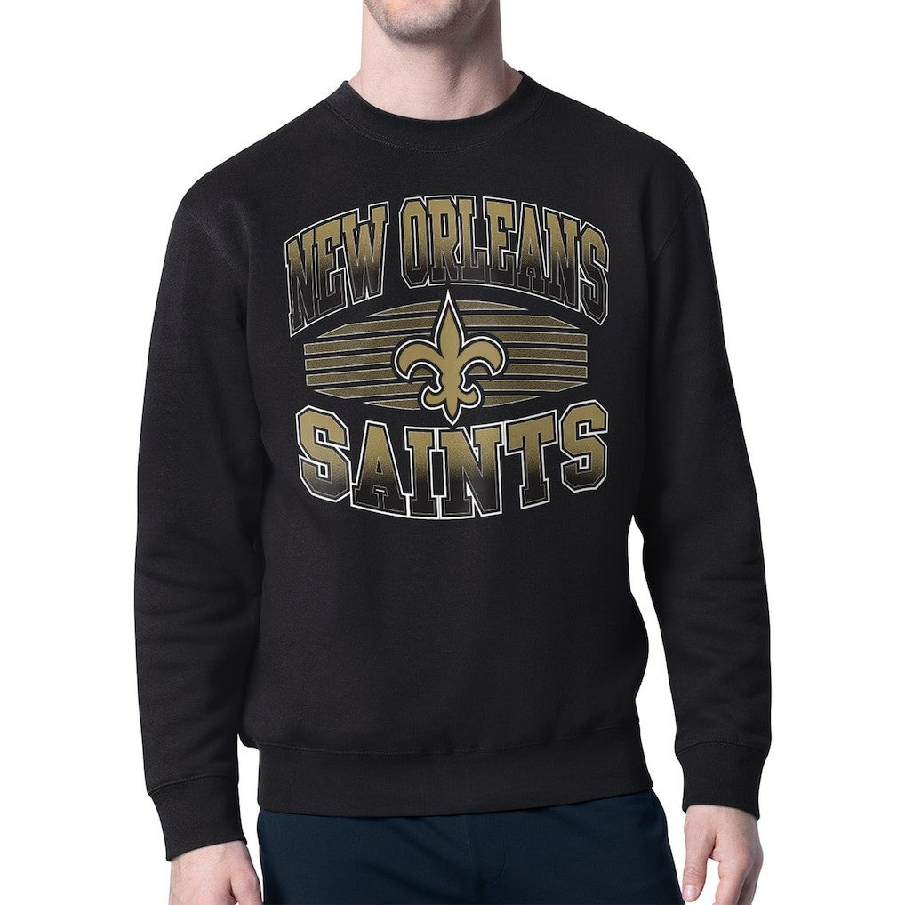 Starter Team Grit Graphic Fleece Pullover Sweatshirt - New Orleans Saints