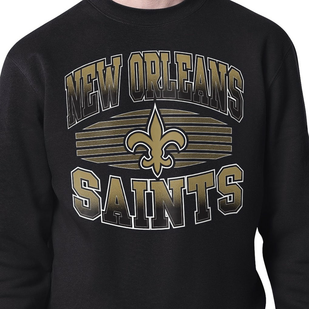 Starter Team Grit Graphic Fleece Pullover Sweatshirt - New Orleans Saints