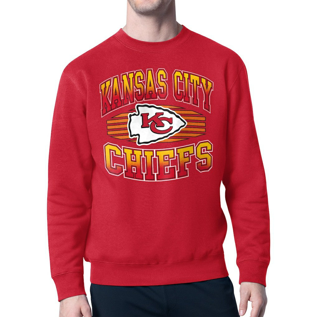 Starter Team Grit Graphic Fleece Pullover Sweatshirt - Kansas City Chiefs