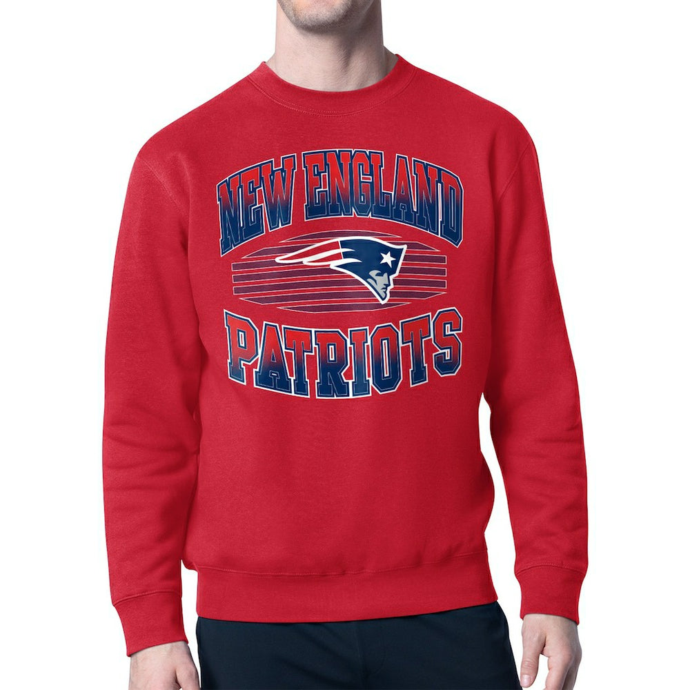 Starter Team Grit Graphic Fleece Pullover Sweatshirt - New England Patriots