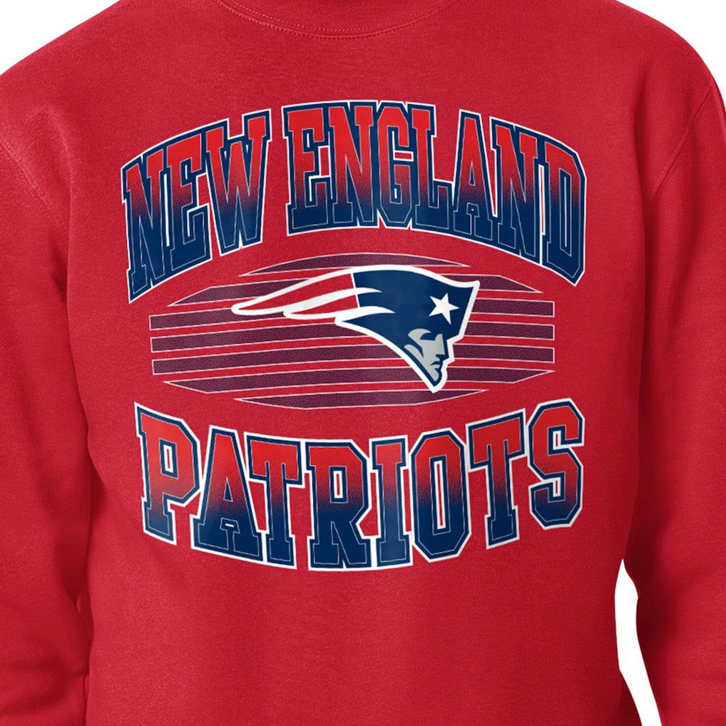 Starter Team Grit Graphic Fleece Pullover Sweatshirt - New England Patriots