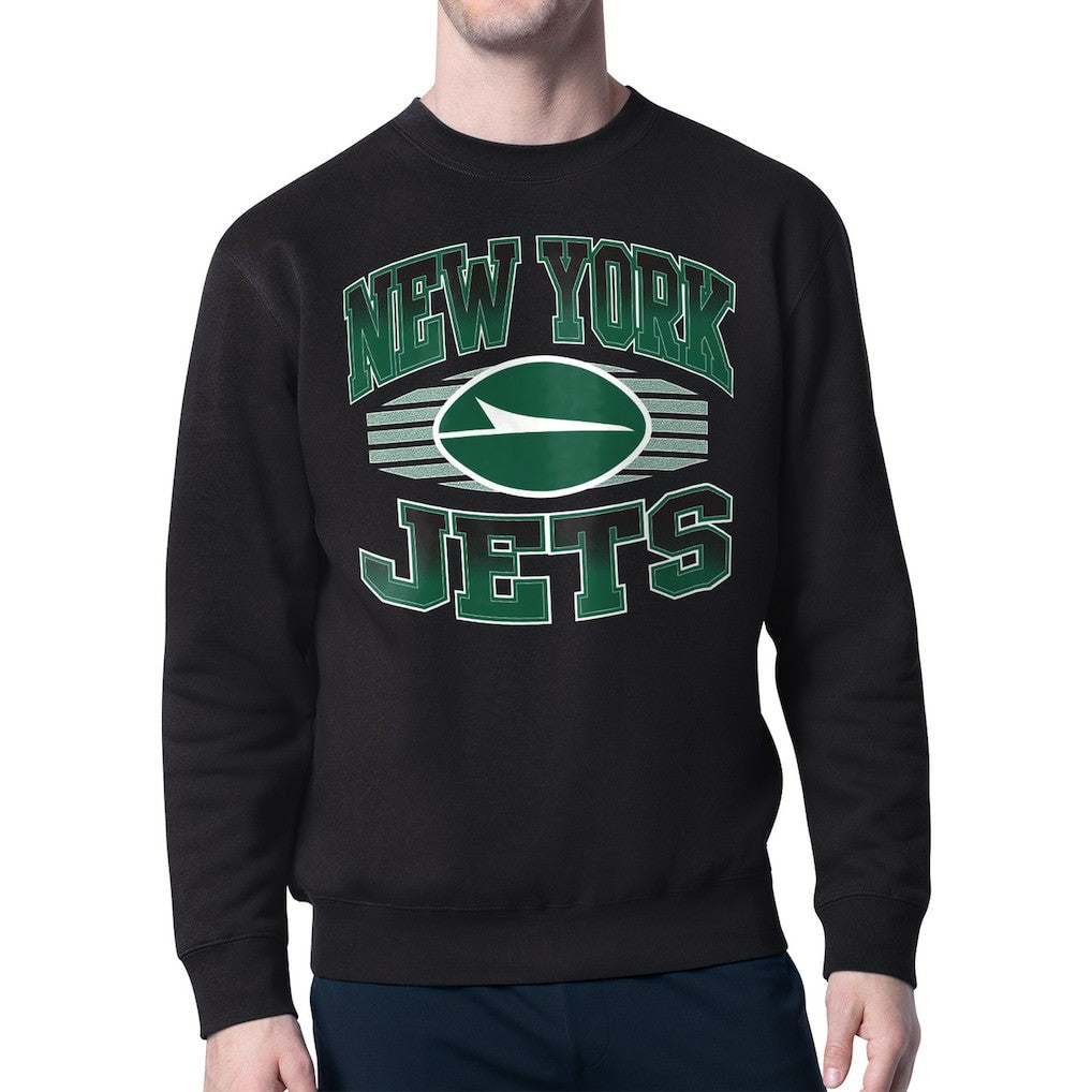 Starter Team Grit Graphic Fleece Pullover Sweatshirt - New York Jets