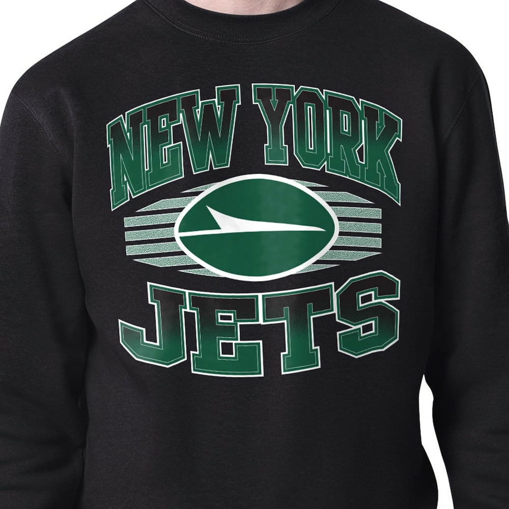 Starter Team Grit Graphic Fleece Pullover Sweatshirt - New York Jets