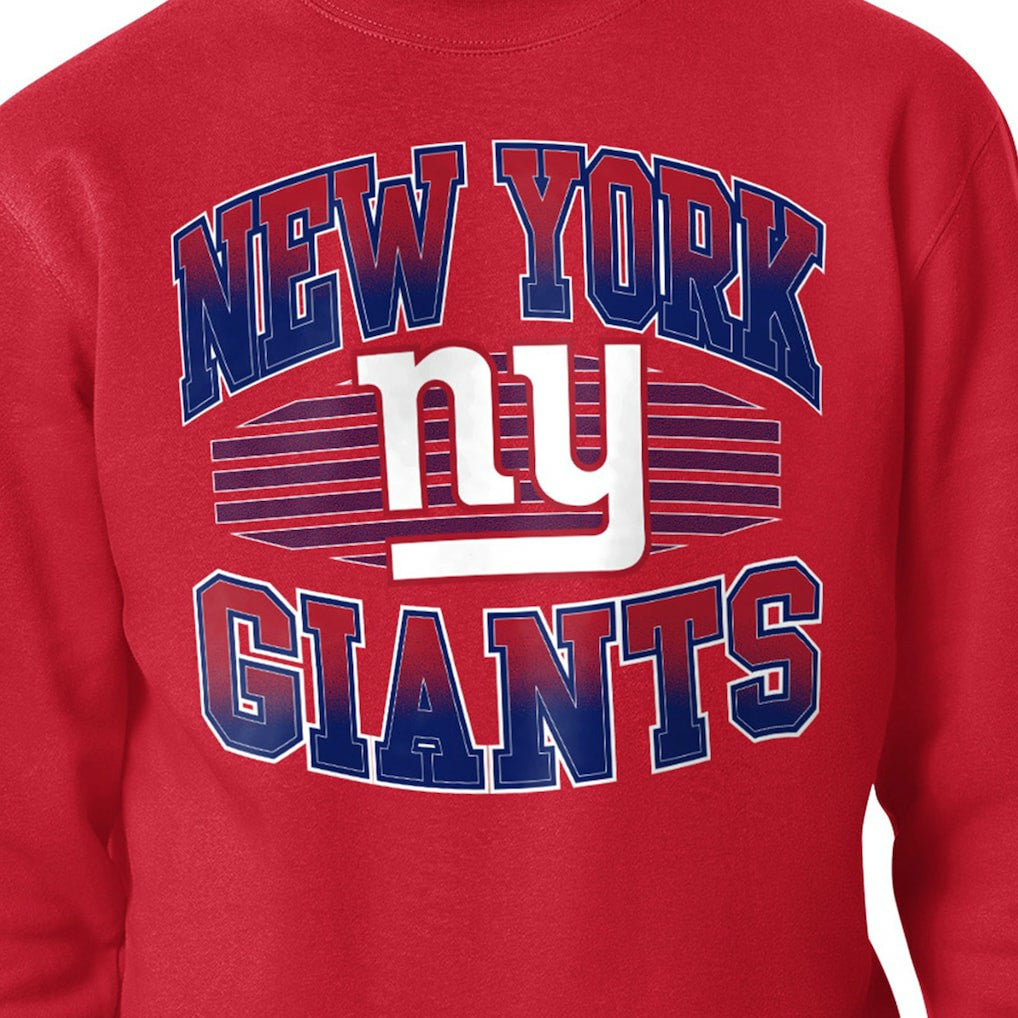 Starter Team Grit Graphic Fleece Pullover Sweatshirt - New York Giants