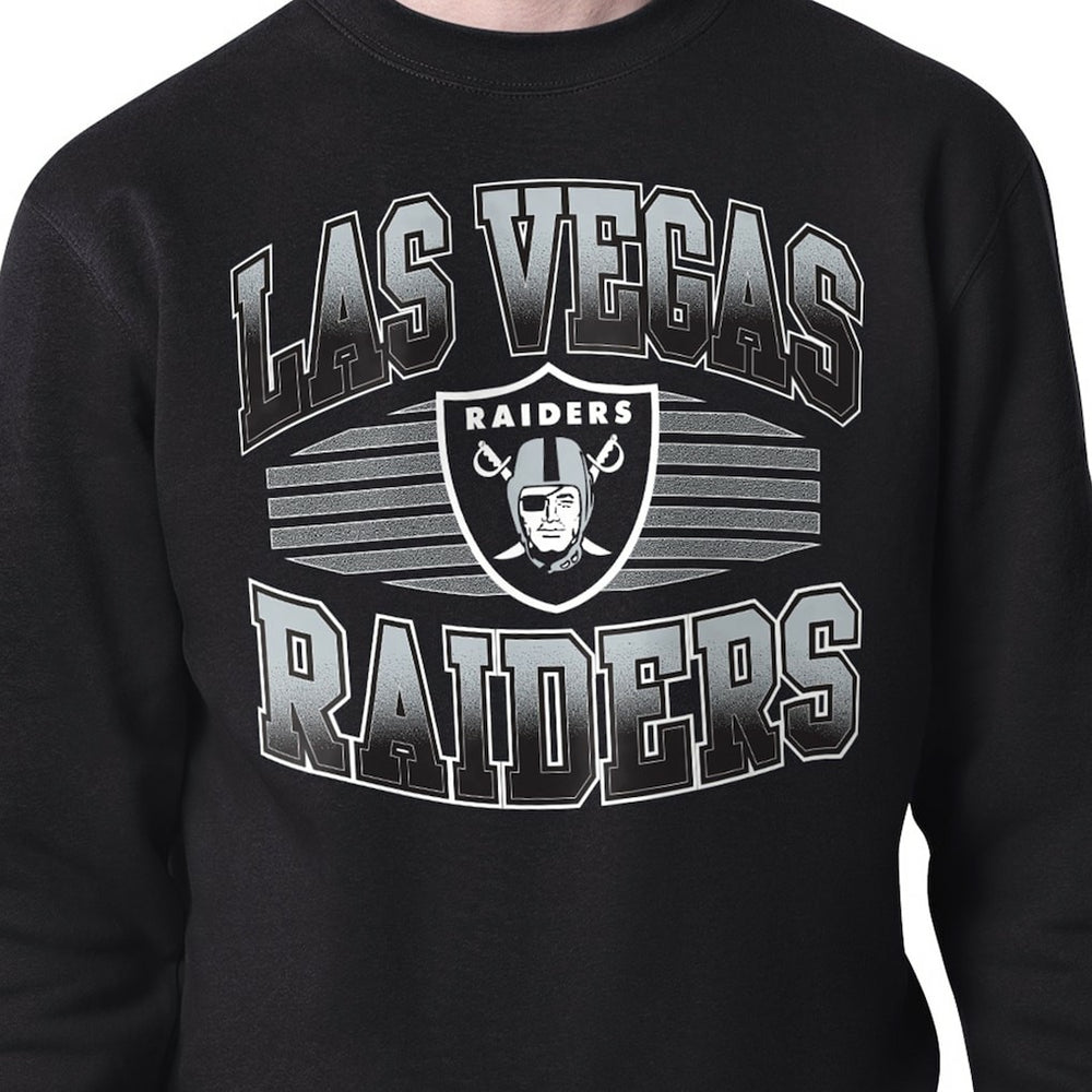 Starter Team Grit Graphic Fleece Pullover Sweatshirt - Las Vegas Raiders