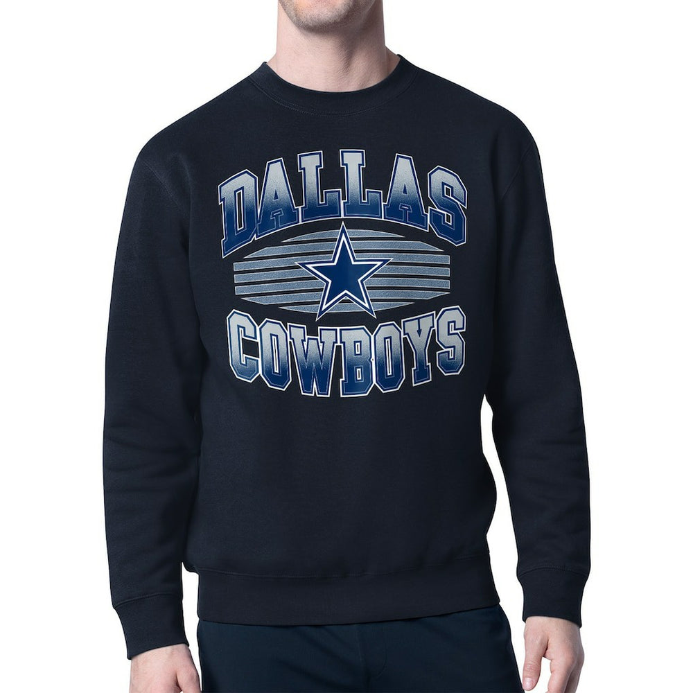 Starter Team Grit Graphic Fleece Pullover Sweatshirt - Dallas Cowboys