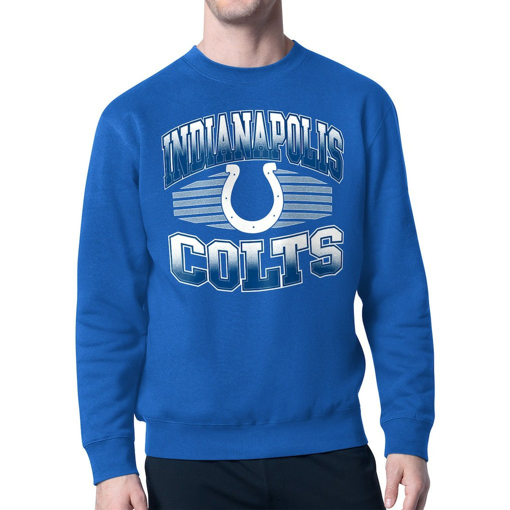 Starter Team Grit Graphic Fleece Pullover Sweatshirt - Indianapolis Colts