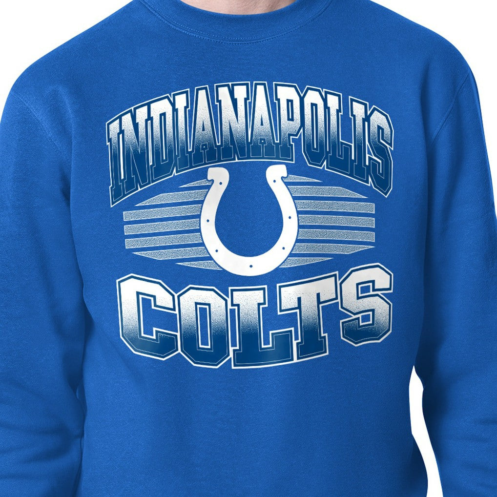Starter Team Grit Graphic Fleece Pullover Sweatshirt - Indianapolis Colts