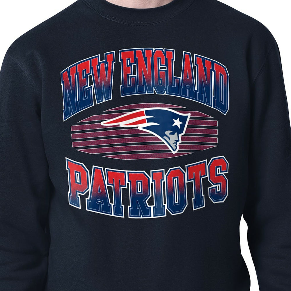 Starter Team Grit Graphic Fleece Pullover Sweatshirt - New England Patriots
