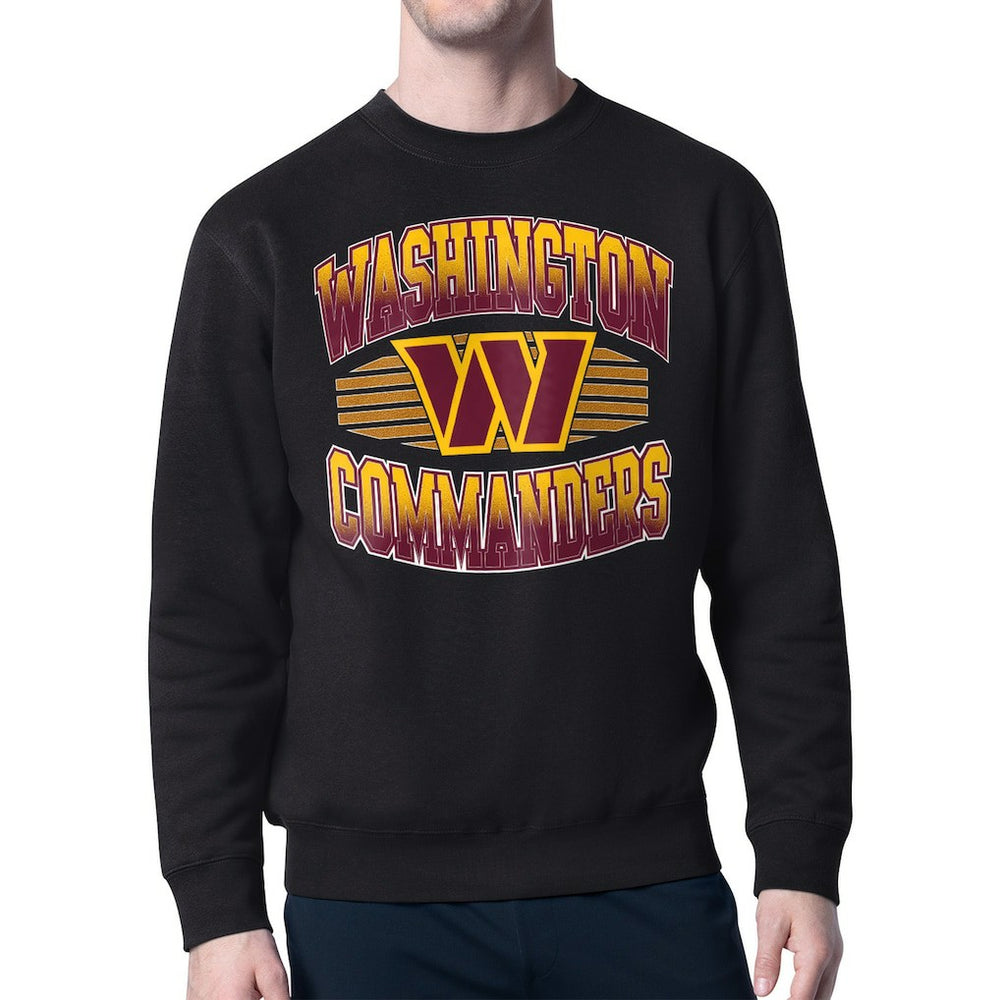 Starter Team Grit Graphic Fleece Pullover Sweatshirt - Washington Commanders