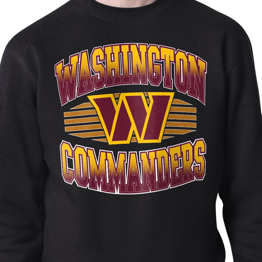 Starter Team Grit Graphic Fleece Pullover Sweatshirt - Washington Commanders