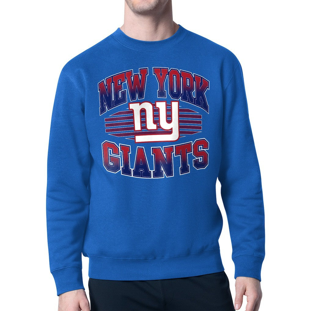 Starter Team Grit Graphic Fleece Pullover Sweatshirt - New York Giants