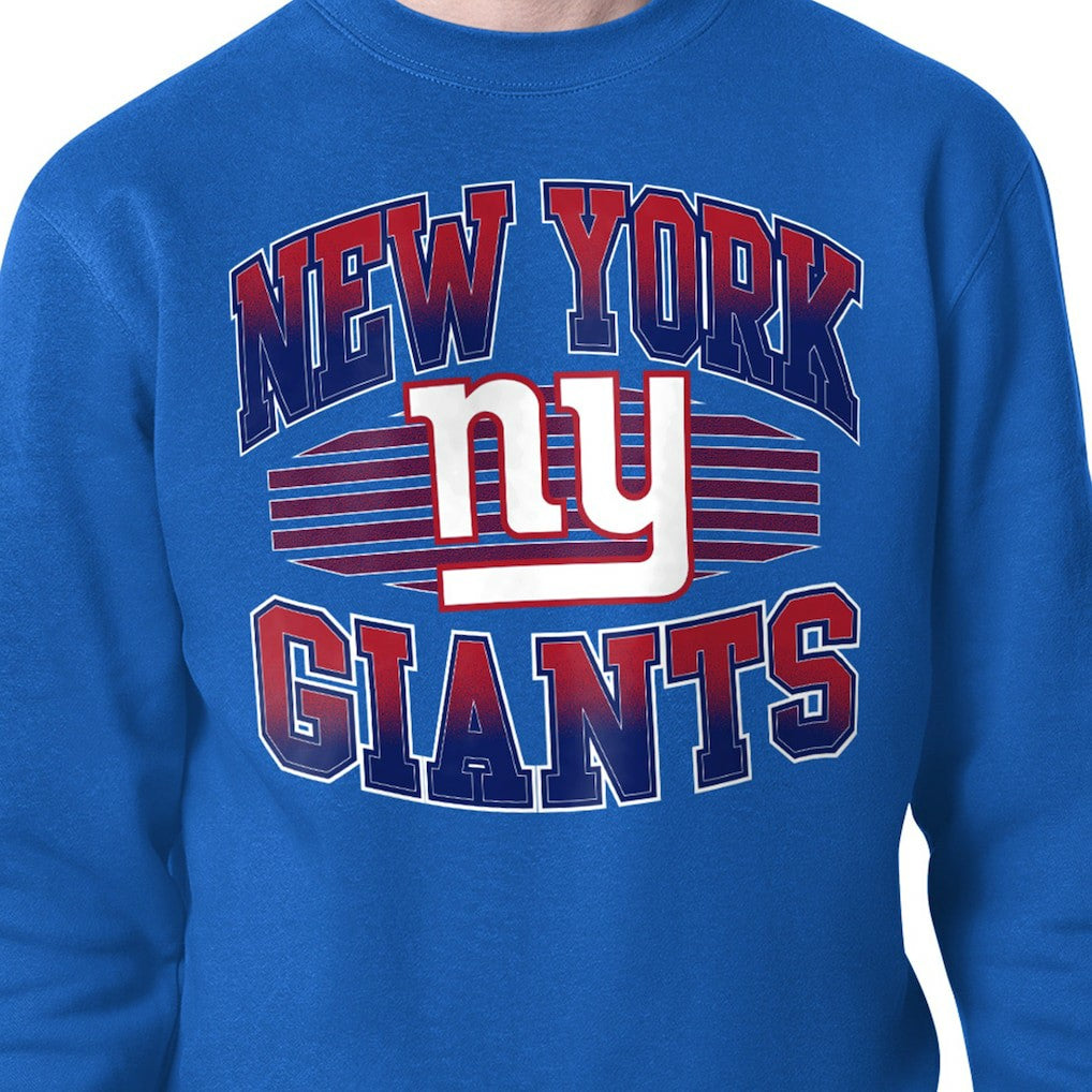 Starter Team Grit Graphic Fleece Pullover Sweatshirt - New York Giants