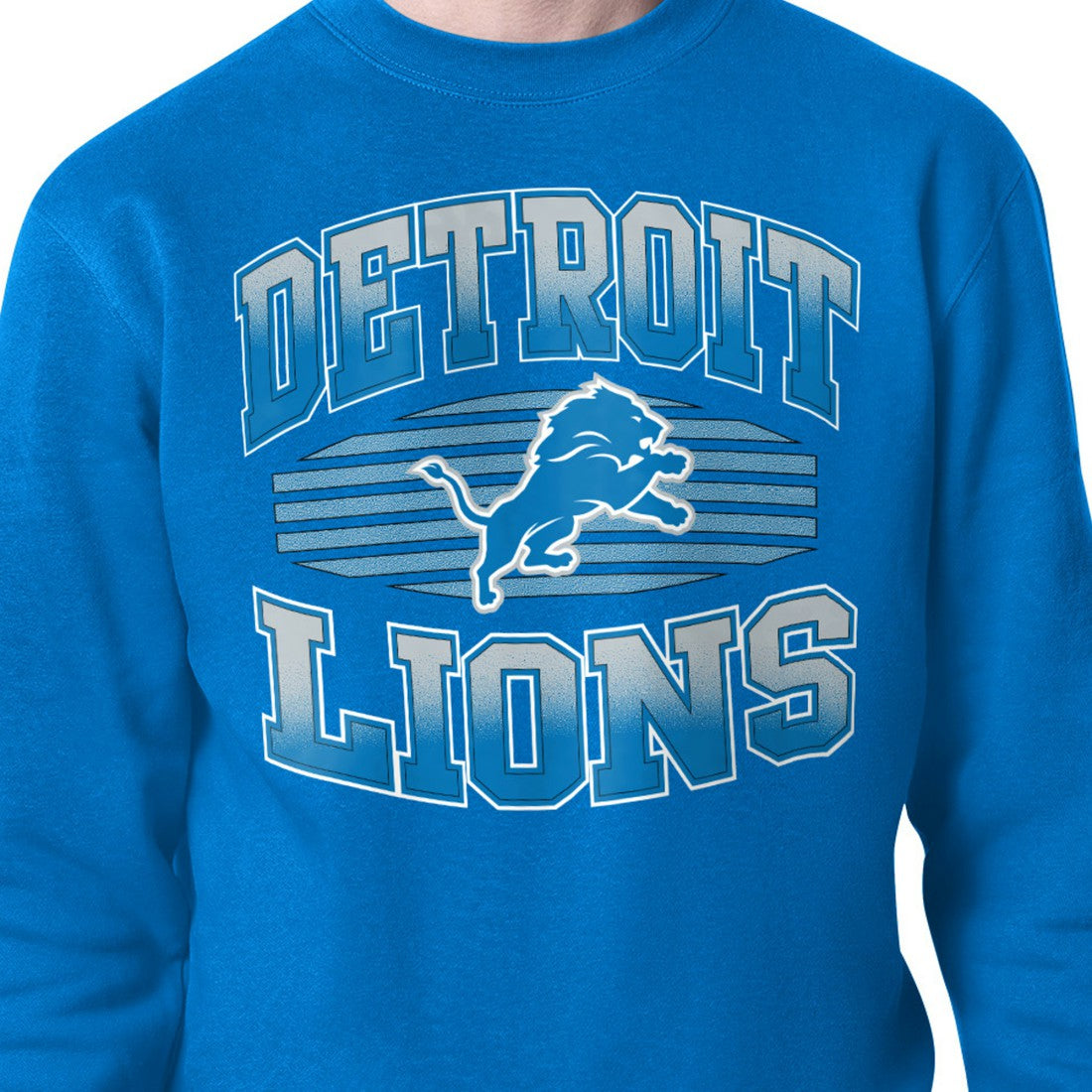 Starter Team Grit Graphic Fleece Pullover Sweatshirt - Detroit Lions