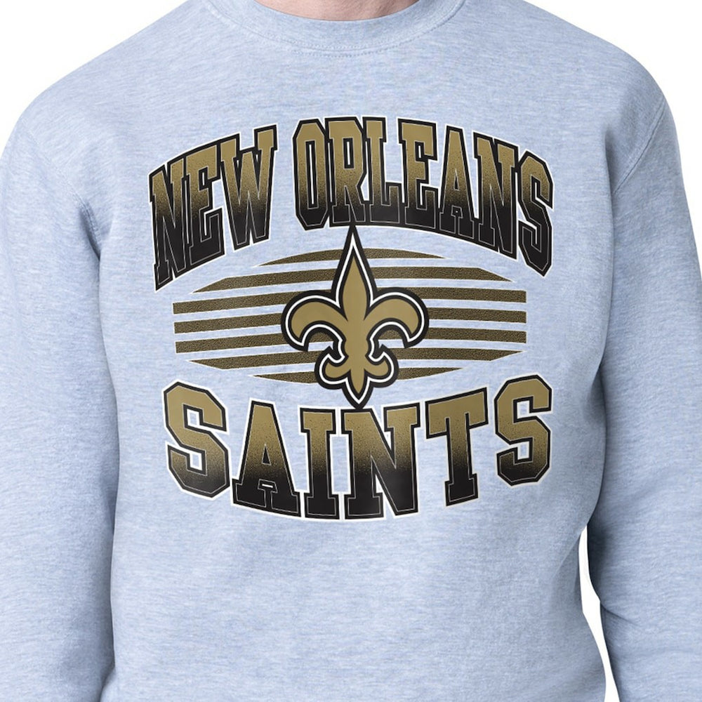 Starter Team Grit Graphic Fleece Pullover Sweatshirt - New Orleans Saints