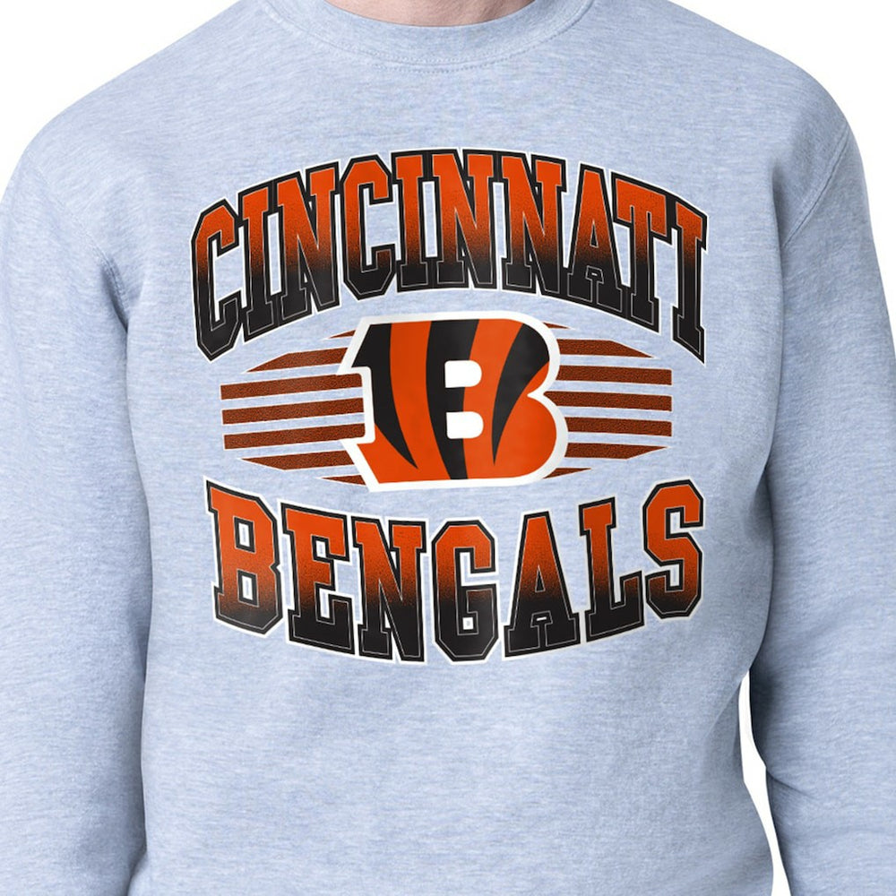 Starter Team Grit Graphic Fleece Pullover Sweatshirt - Cincinnati Bengals