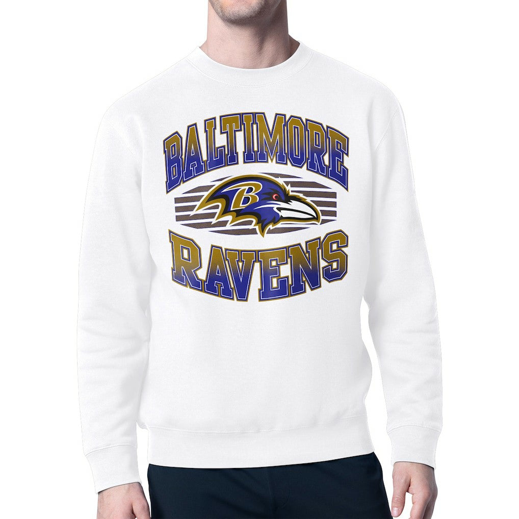 Starter Team Grit Graphic Fleece Pullover Sweatshirt - Baltimore Ravens