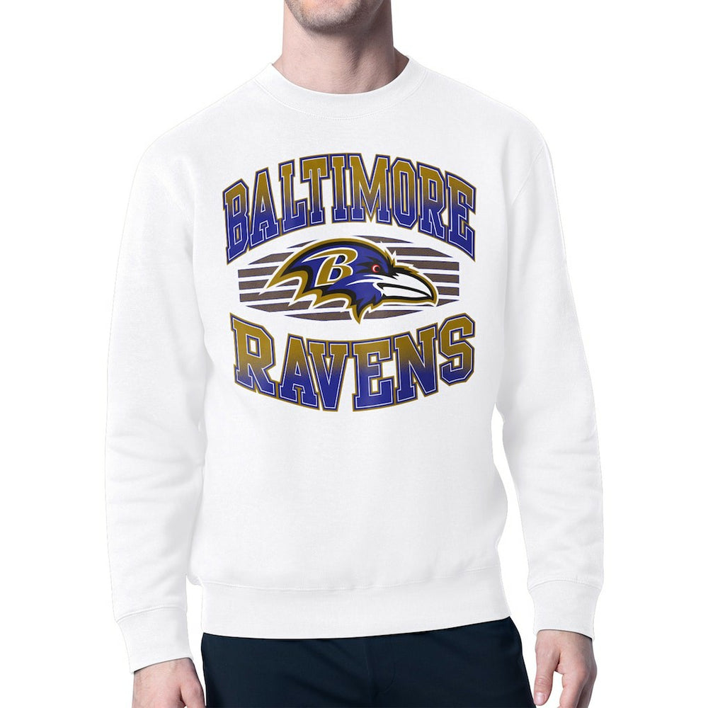 Starter Team Grit Graphic Fleece Pullover Sweatshirt - Baltimore Ravens