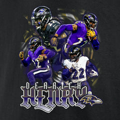 Derrick Henry  Notorious Graphic T-Shirt - Baltimore Ravens