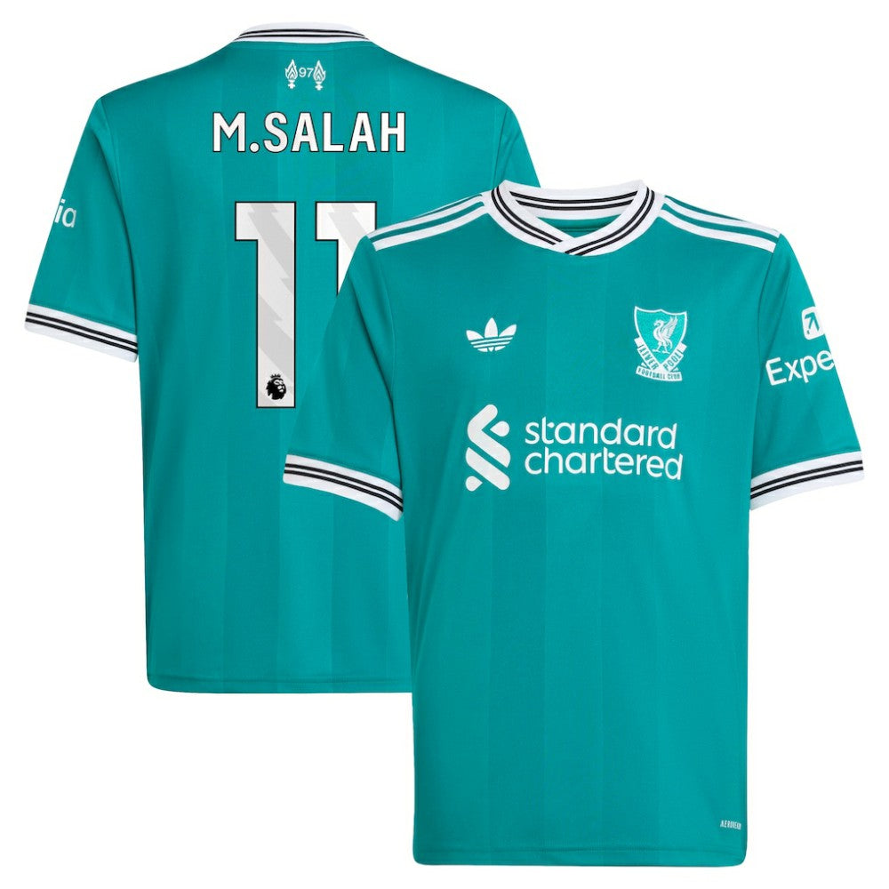 Mohamed Salah Liverpool Youth 2025/26 Third Replica Player Jersey - Adidas Green