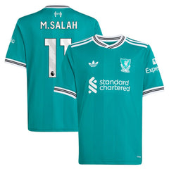 Mohamed Salah Liverpool Youth 2025/26 Third Replica Player Jersey - Adidas Green
