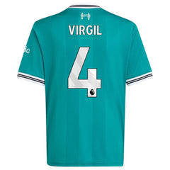 Virgil van Dijk Liverpool Youth 2025/26 Third Replica Player Jersey - Adidas Green